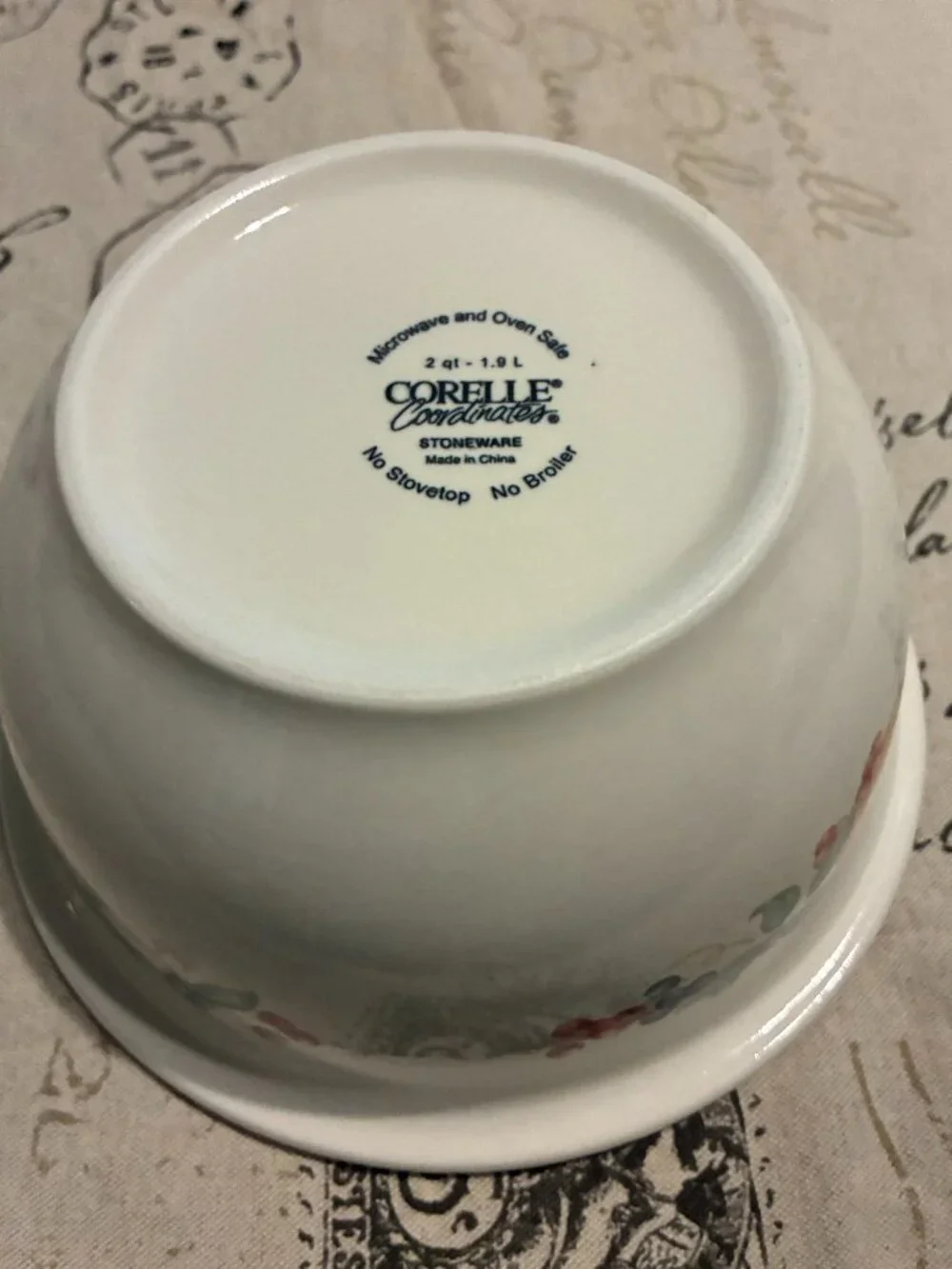 Corelle Coordinates Abundance 2 Quart Mixing Bowl
